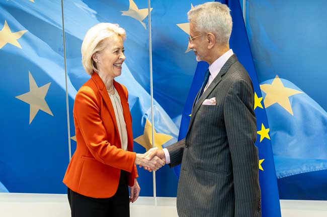 ඉන්දීය විදේශ ඇමති යුරෝපා කොමිසමේ සභාපති හමුවෙයි