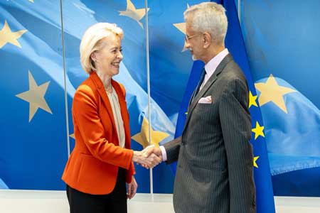 ඉන්දීය විදේශ ඇමති යුරෝපා කොමිසමේ සභාපති හමුවෙයි