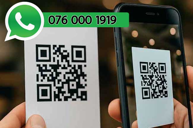 QR ලියාපදිංචියට WhatsApp අංකයක්