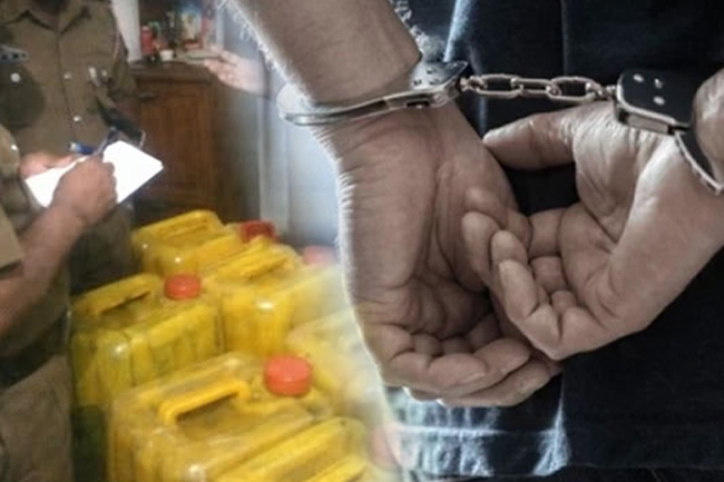 නීතිවිරෝධීව ඉන්ධන රැස්කළ පුද්ගලයින් කිහිපදෙනෙකු අත්අඩංගුවට