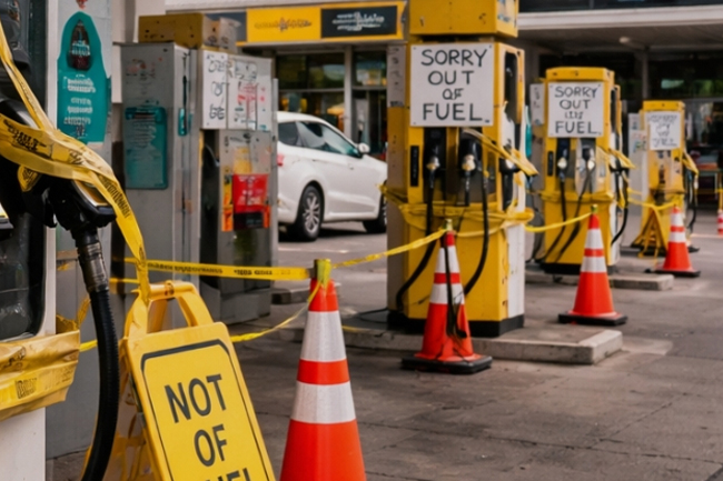 ඔස්ට්‍රේලියාවේ ඉන්ධනහල්  සිය ගණනක් වැසේ