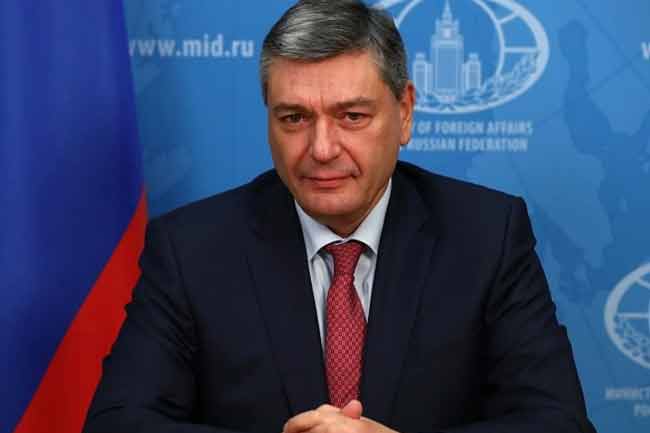 රුසියානු විදේශ කටයුතු නියෝජ්‍ය අමාත්‍ය ඇන්ඩ්‍රි රුඩෙන්කෝ දිවයිනට