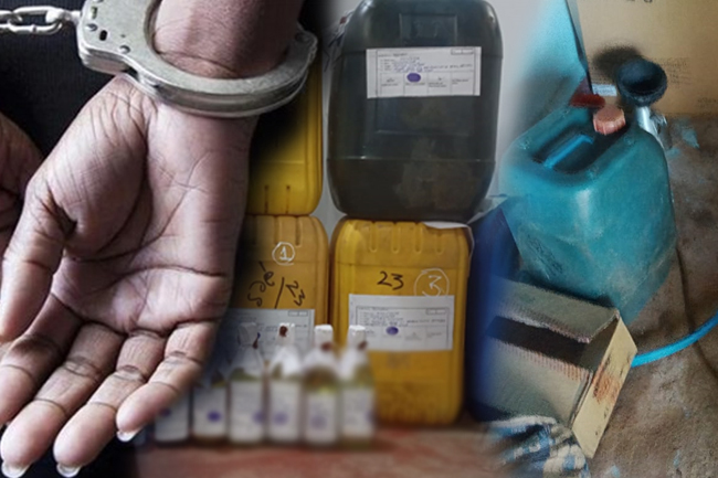 ඉන්ධන තොගයක් සමග කාන්තාවක් අත්අඩංගුවට