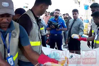 මත්ද්‍රව්‍ය බවට සැක උර තොගයක් සමග නාවික හමුදා භාරයට ගත් බහුදින යාත්‍රාව දික්ඕවිටට