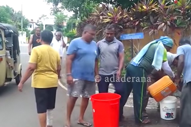 ජලය නොමැතිව රුක්මල්ගම පවුල් 500ක් අසරණ වෙයි