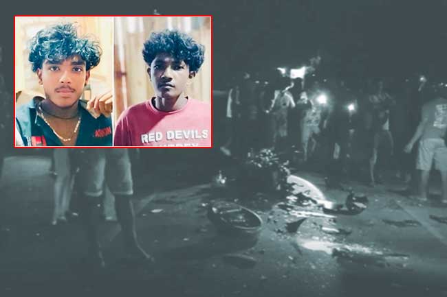 යතුරුපැදි අනතුරකින් තරුණයින් දෙදෙනෙකුට දිවි අහිමිවෙයි