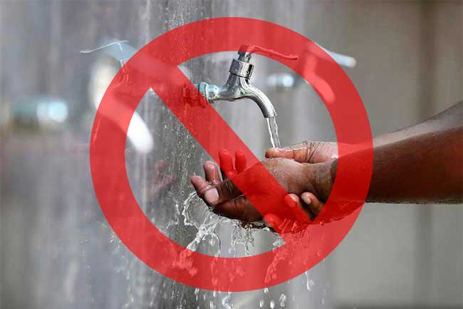 ජල කප්පාදු කාලය අඩු වෙයි 