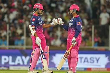 රාජස්ථාන් රෝයල්ස් කණ්ඩායමට ලකුණු හයක ජයක් 