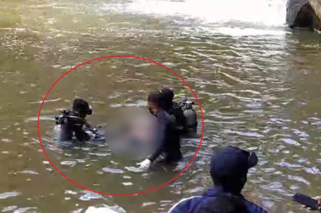 කෙසෙල්ගමු ඔයේ ගිලී අතුරුදන් වූ සිසුවාගේ මළ සිරුර ගොඩ ගනියි 