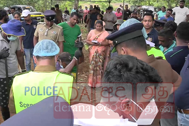 ඝාතනයට ලක්වූ, ඝාතන සිද්ධියක සාක්ෂිකරුගේ දේහය ගොඩගනී