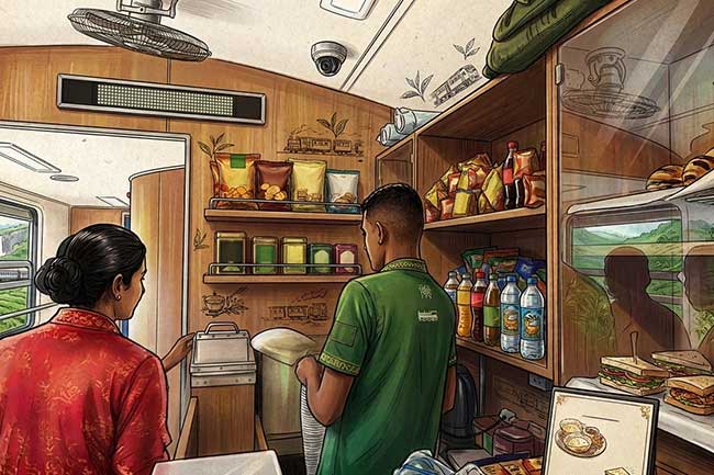  දුම්රියවල වැඩි මිලට භාණ්ඩ අලෙවි කළ වෙළෙඳුන්ට වැඩවරදී