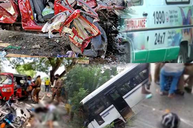 දින 7ක් තුළ රිය අනතුරු මරණ 49ක්