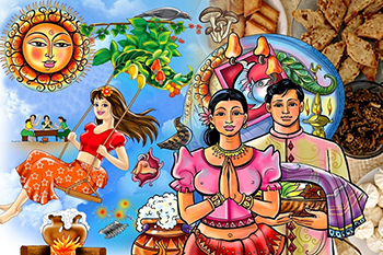 සිංහල සහ හින්දු අලුත් අවුරුදු උදාවට තවත් හෝරා කිහිපයයි