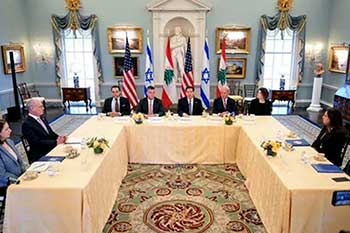 දශක තුනකට වැඩි කාලයකට පසුව ලෙබනනය සහ ඊශ්‍රායලය සාකච්ඡා මේසයට