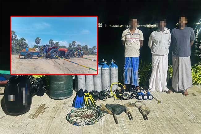 නීතිවිරෝධී ධීවර කටයුතු කළ 41ක් නීතියේ රැහැනට