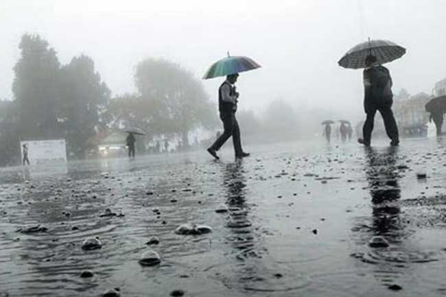 හෙට සිට දිවයිනේ බොහෝ ප්‍රදේශවලට ගිගුරුම් සහිත වැසි 