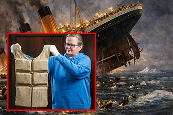 ටයිටැනික් නෞකාවේ ජීවිතාරක්ෂක කබායක් වාර්තාගත මිලකට වෙන්දේසි වෙයි