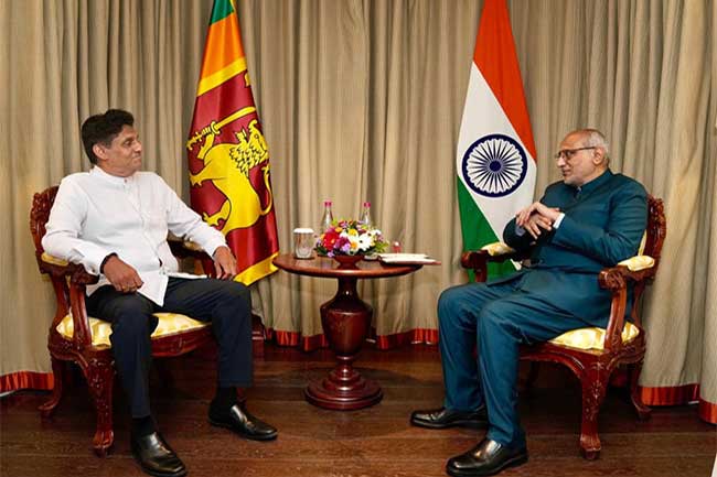 ඉන්දීය උප ජනාධිපති සහ විපක්ෂ නායක අතර හමුවක්