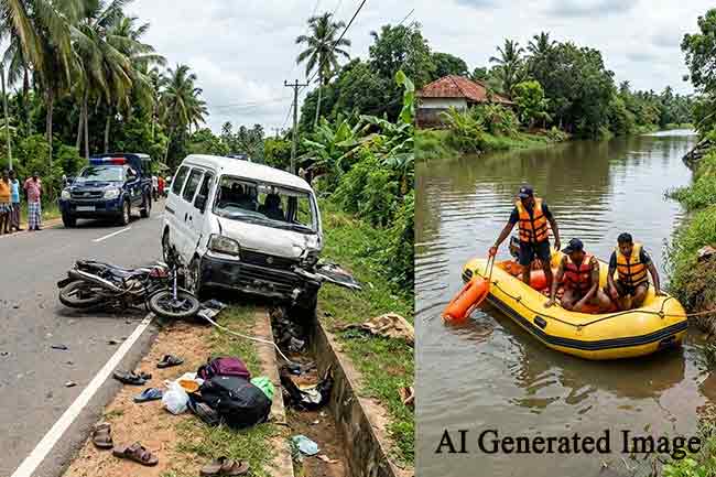 අවුරුදු සමයේ රිය අනතුරු සහ දියේ ගිලීම්වලින් ජීවිත 80ක් අහිමි වෙයි