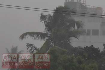 ප්‍රදේශ කිහිපයකට අද මි.මී 100 ඉක්මවූ වැසි