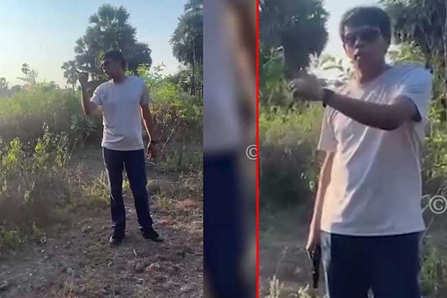 ගිනිඅවියක් අතැතිව කාන්තාවක් සමග පැටලුණු මන්ත්‍රී අර්ච්චුනා