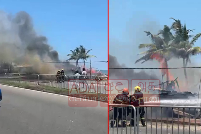 මොරටුවේ ගින්නක් - වඩු මඩුවක් සහ නිවසක් සම්පූර්ණයෙන් ගිනිගනී