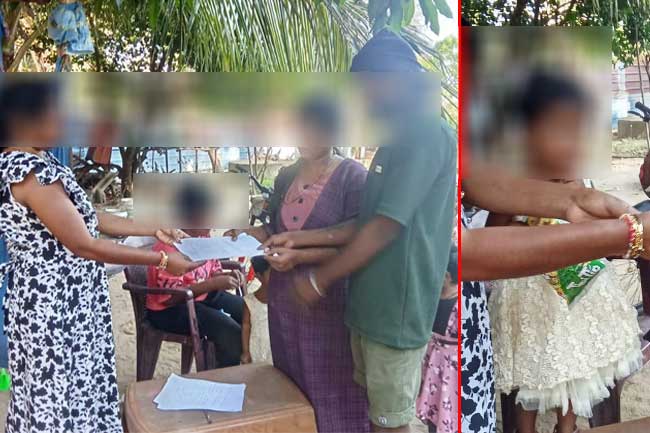 අවුරුදු 2ක් වයසැති දැරියක්ව රුපියල් 40,000කට අළෙවිකරලා