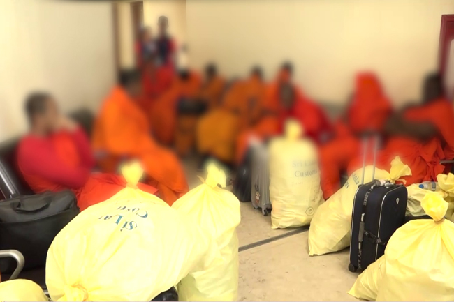 චීවරධාරීන් පිරිස මෙහෙයවූ  ප්‍රධාන චීවරධාරියා අත්අඩංගුවට