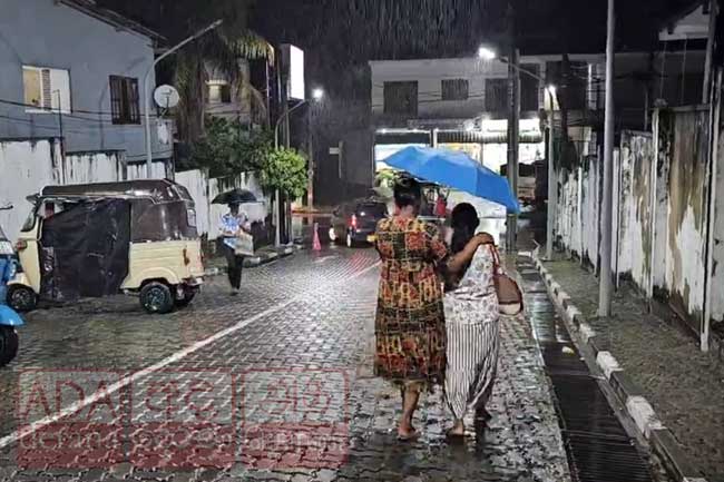 අදත් ප්‍රදේශ රැසකට මි.මී. 75 ඉක්මවූ වැසි