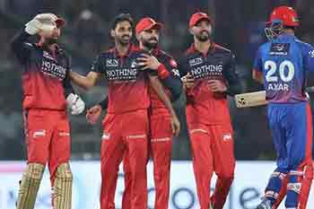 රෝයල් චැලෙන්ජර්ස් බැංගලෝර් කණ්ඩායමට කඩුලු 9ක ජයක්