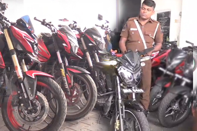 යතුරුපැදි සංදර්ශන පැවැත් වූ තරුණයින් 22ක් අත්අඩංගුවට