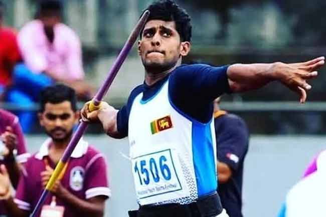 හෙල්ල විසිකිරීම ඉසව්වෙන් සුමේධ රණසිංහට රිදී පදක්කමක් 