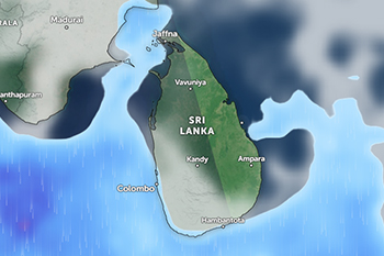 ප්‍රදේශ කිහිපයකට ගිගුරුම් සහිත වැසි