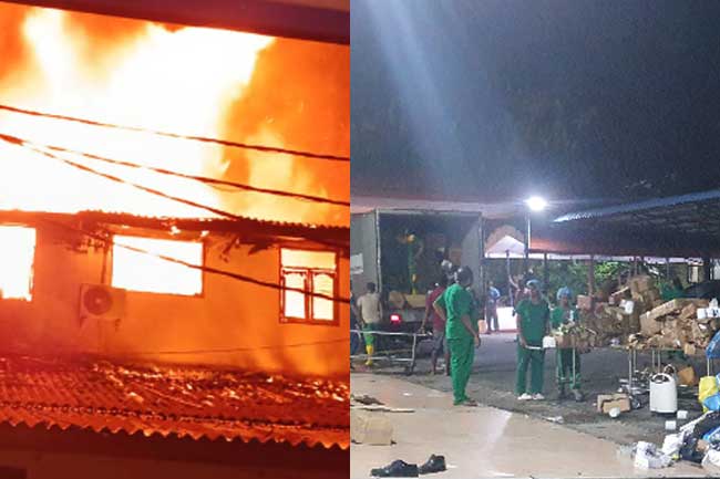 යාපනය රෝහලේ ගින්නක් - ඖෂධ ගබඩාවට දැඩි හානි