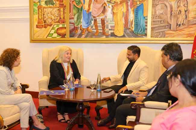 මෙරට තුළ යුරෝපා සංගම් ආයෝජන වැඩි කිරීමේ හැකියාව කෙරෙහි අවධානය