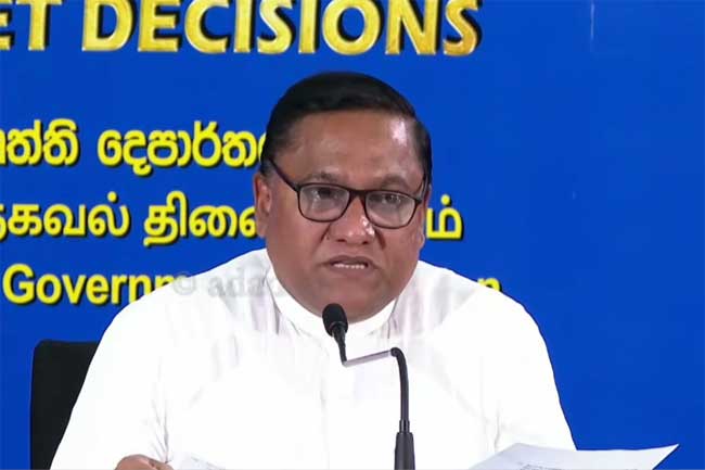 කැබිනට් තීරණ මෙතැනින්
