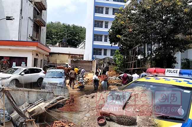 මහනුවර ගොඩනැගිල්ලක බැල්කනියක් කඩා වැටී දෙදෙනෙකු තුවාල