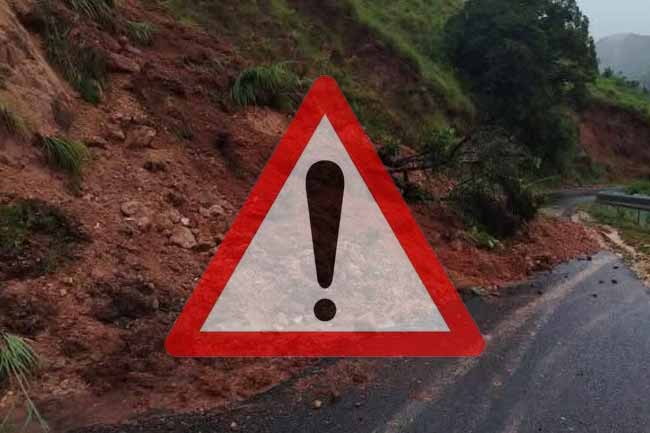 නායයෑමේ අනතුරු ඇඟවීම් නිවේදනය යාවත්කාලීන කෙරේ 