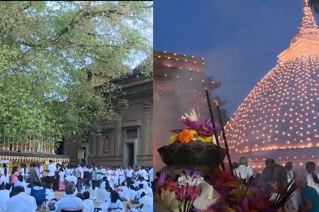 දෙරණාභිවන්දනා වෙසක් පෝදා සජීවි විකාශය කැලණි පුද බිමේ සිට 