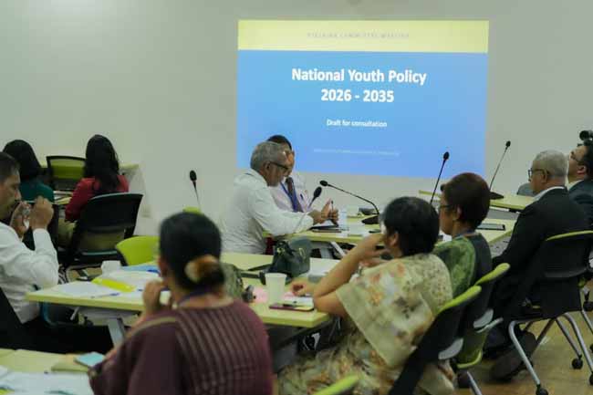 ජාතික තරුණ ප්‍රතිපත්තිය සකස් කිරීමේ මෙහෙයුම් කමිටුව රැස්වෙයි 