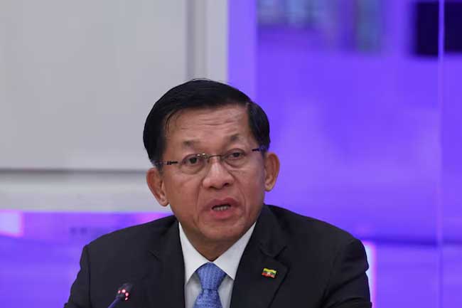 මියන්මාර ජනාධිපති ඉන්දියාවේ සංචාරයක