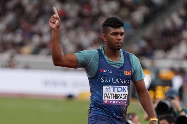 ඩයමන්ඩ් ලීග් තරගාවලියේ පිරිමි හෙල්ල විසිකිරීමේ ඉසව්වේ දෙවන ස්ථානය රුමේෂ් තරංගට 