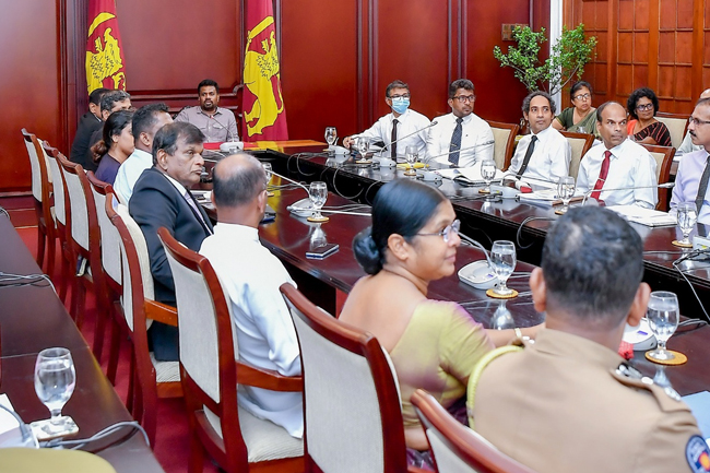 ගාල්ල නගර සංවර්ධන ව්‍යාපෘතිය පිළිබඳ ජනපති ප්‍රධානත්වයෙන් සාකච්ඡාවක්