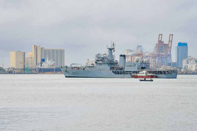 ඉන්දීය නාවික හමුදාවට අයත් ‘INS SHARDA’ නෞකාව දිවයිනෙන් පිටත්වෙයි 