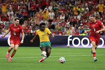 ගෝල 2-0 ලෙසින් ඔස්ට්‍රේලියාව තුර්කිය පරාජය කරයි 