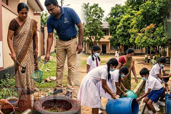 ඩෙංගු සතියට සමගාමීව පාසල් පිරිසිදු කිරීම අද