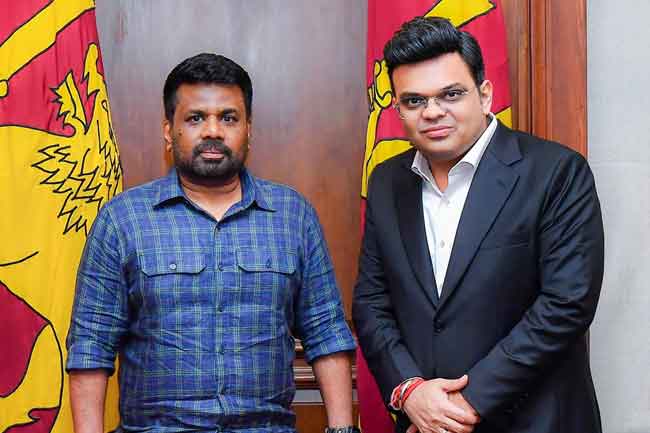 ශ්‍රී ලංකා අතුරු කමිටුවේ ප්‍රශ්නය සාකච්ඡා කරන්න ICC ප්‍රධානී ජෙයි ෂා ජනපති හමුවෙයි 