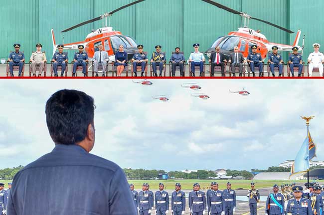 අමෙරිකාවෙන් ලබා දුන් හෙලිකොප්ටර් 10 නිල වශයෙන් භාර ගැනේ 