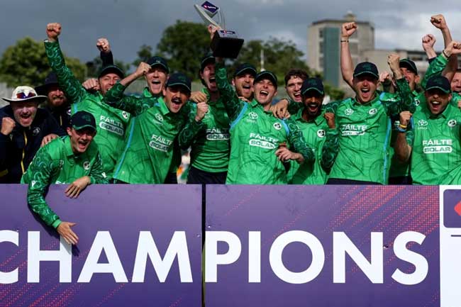ඉන්දියාවට එරෙහිව අයර්ලන්තයට ඓතිහාසික T20 තරගාවලි ජයක්