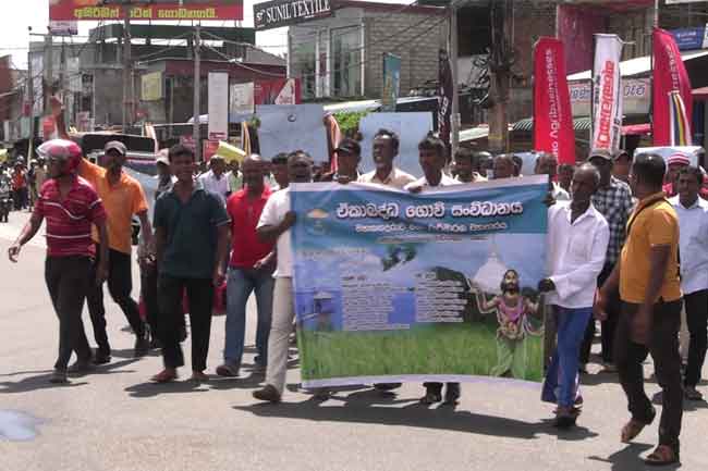 ගොවි විරෝධයක් හේතුවෙන් A9 මාර්ගය  දැමෙයි
